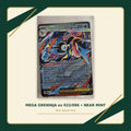 Mega Greninja ex 022/086 Near Mint front on Test Valley TCG green cream gold background