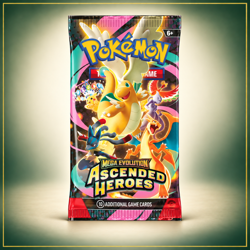 Pokémon TCG Ascended Heroes Booster Pack – full booster view