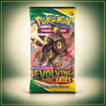 Pokémon TCG Evolving Skies Booster Pack – full booster view