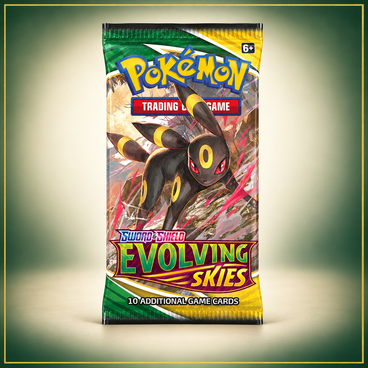 Pokémon TCG Evolving Skies Booster Pack – full booster view