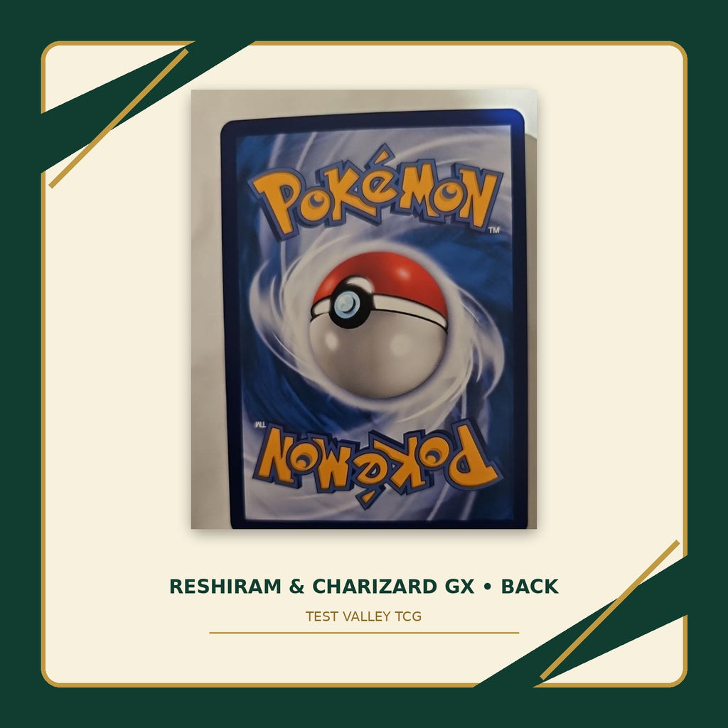 Reshiram and Charizard GX Chinese card back