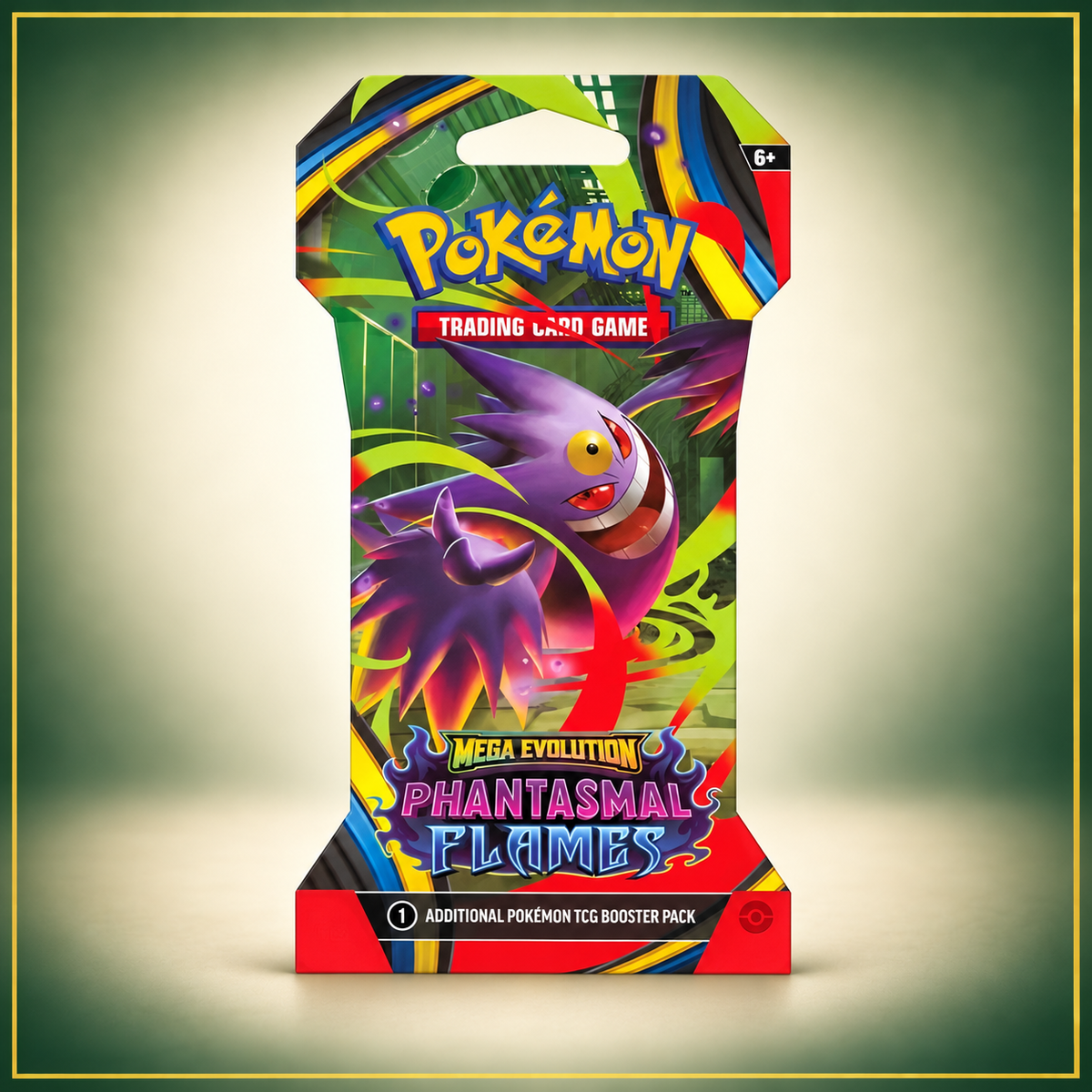 Pokémon TCG Phantasmal Flames Sleeved Booster Pack – full sleeve view