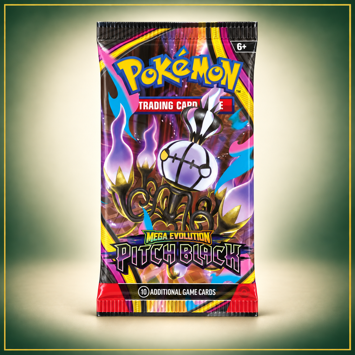 Pokémon TCG Pitch Black Booster Pack – full booster view