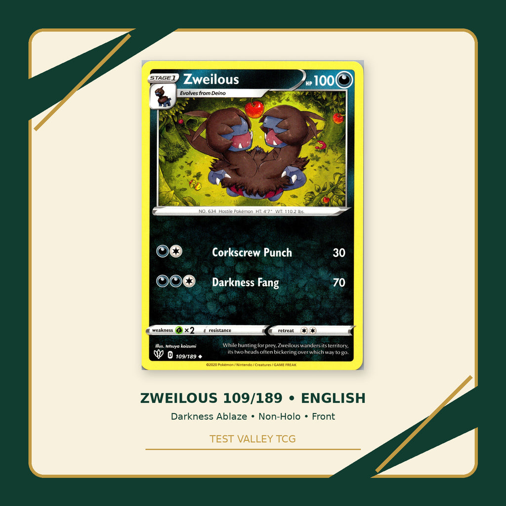 Zweilous 109/189 - Darkness Ablaze - Non-Holo - front