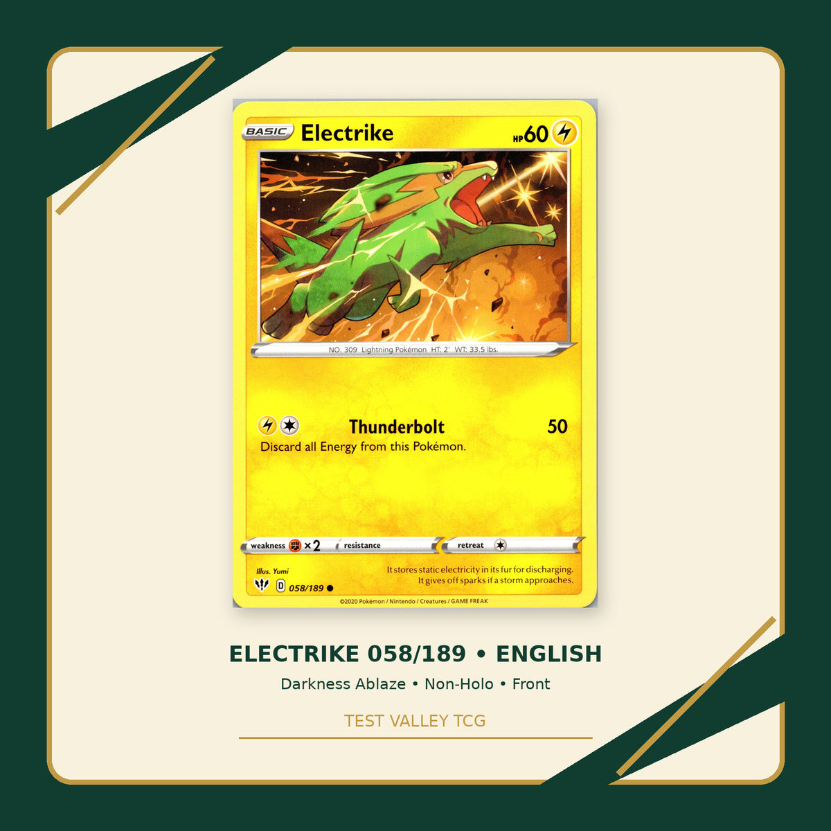 Electrike 058/189 - Darkness Ablaze - Non-Holo - front