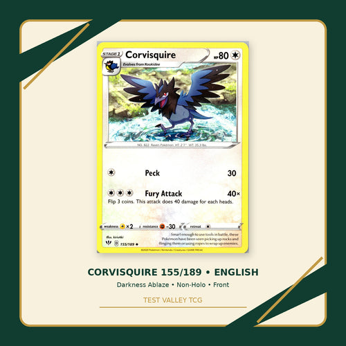 Corvisquire 155/189 - Darkness Ablaze - Non-Holo - front