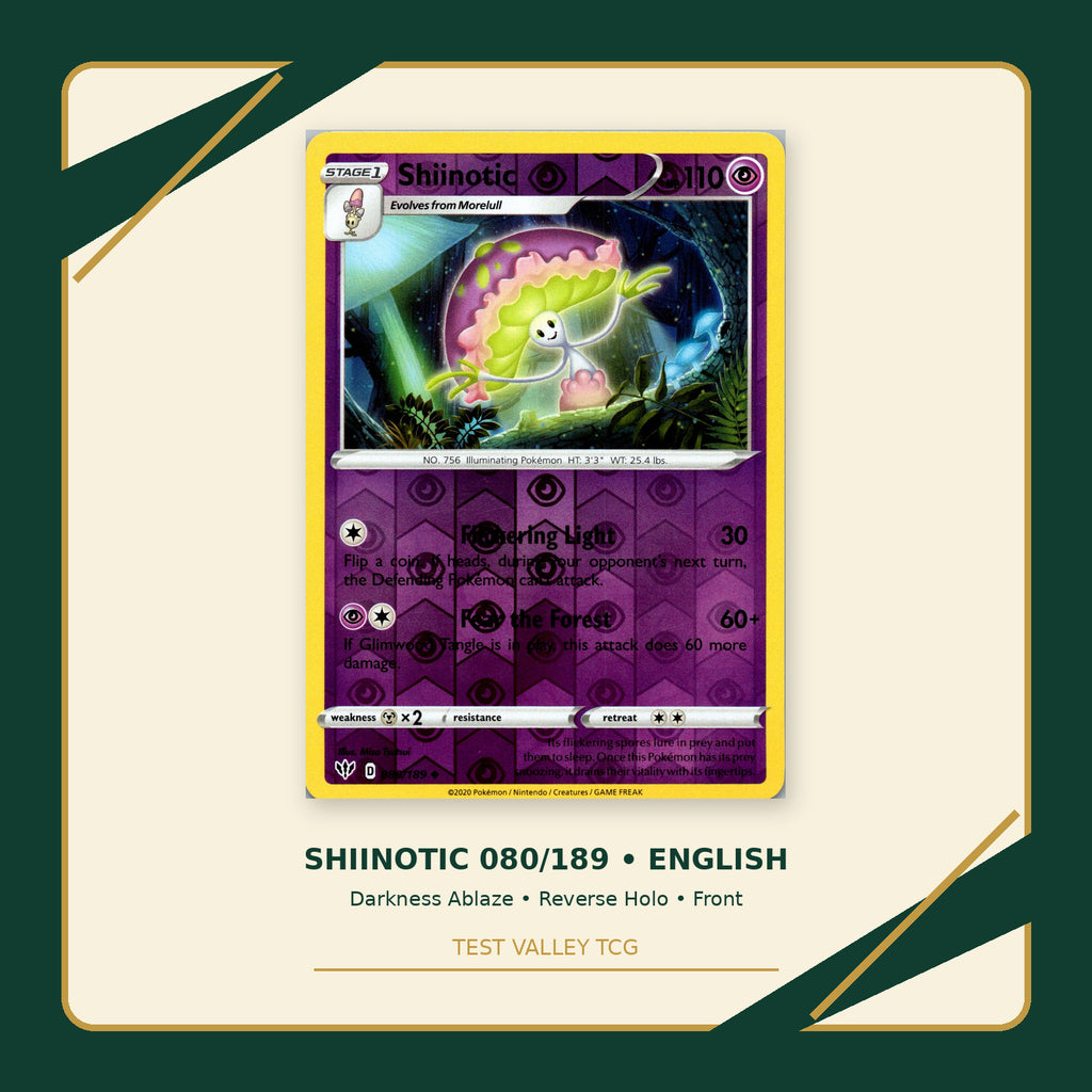 Shiinotic 080/189 - Darkness Ablaze - Reverse Holo - front