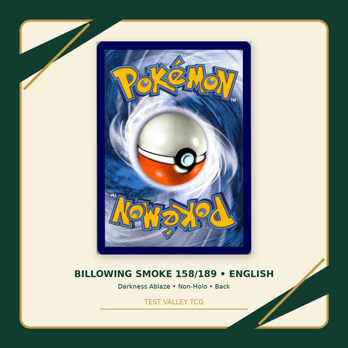 Billowing Smoke 158/189 - Darkness Ablaze - Non-Holo - back