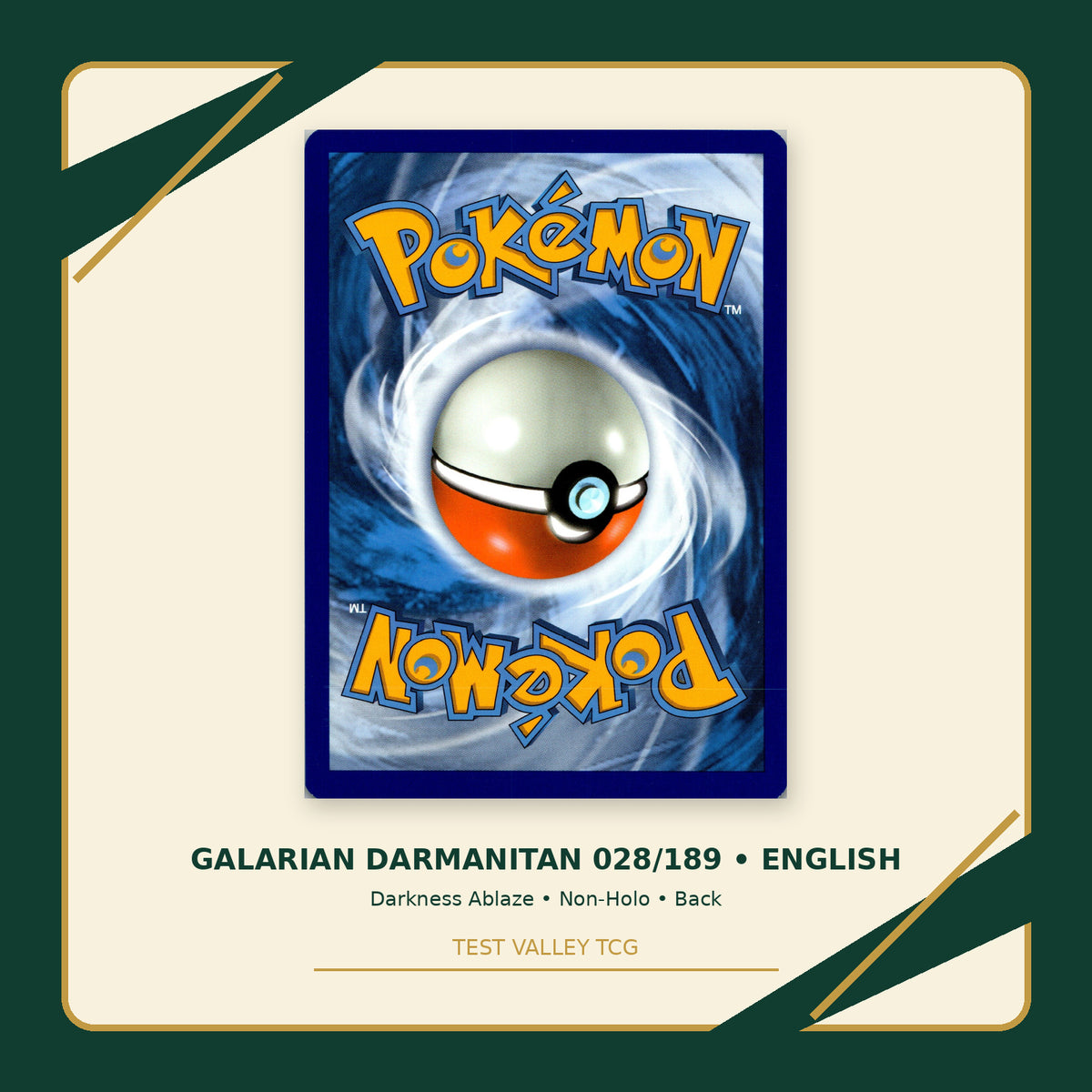Galarian Darmanitan 028/189 - Darkness Ablaze - Non-Holo - back