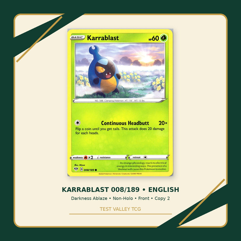 Karrablast 008/189 - Darkness Ablaze - Non-Holo - front - Copy 2