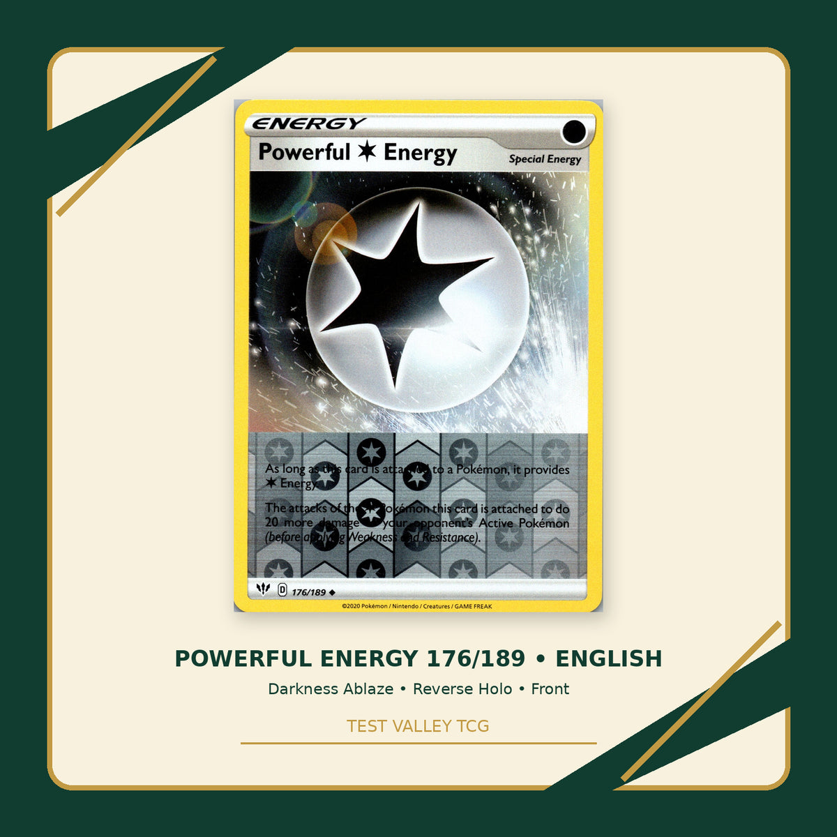 Powerful Energy 176/189 - Darkness Ablaze - Reverse Holo - front