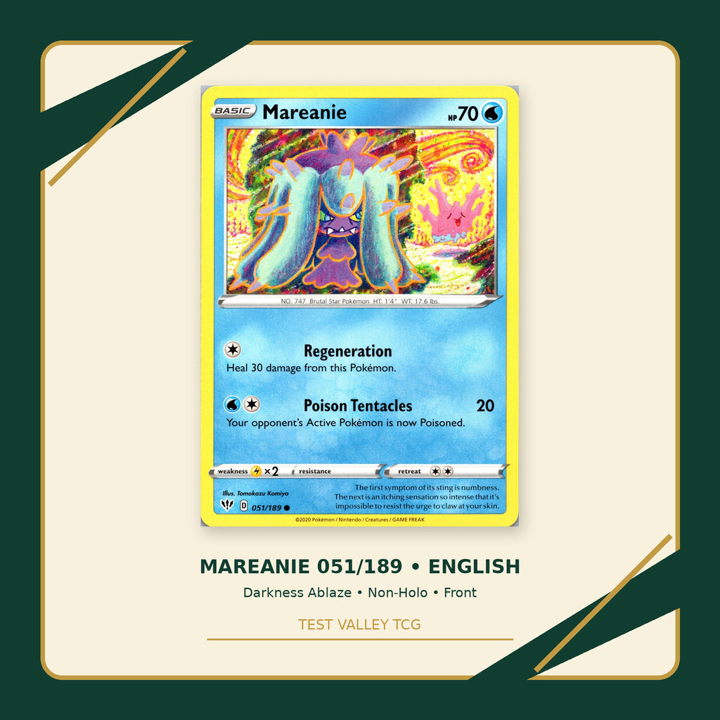 Mareanie 051/189 - Darkness Ablaze - Non-Holo - front