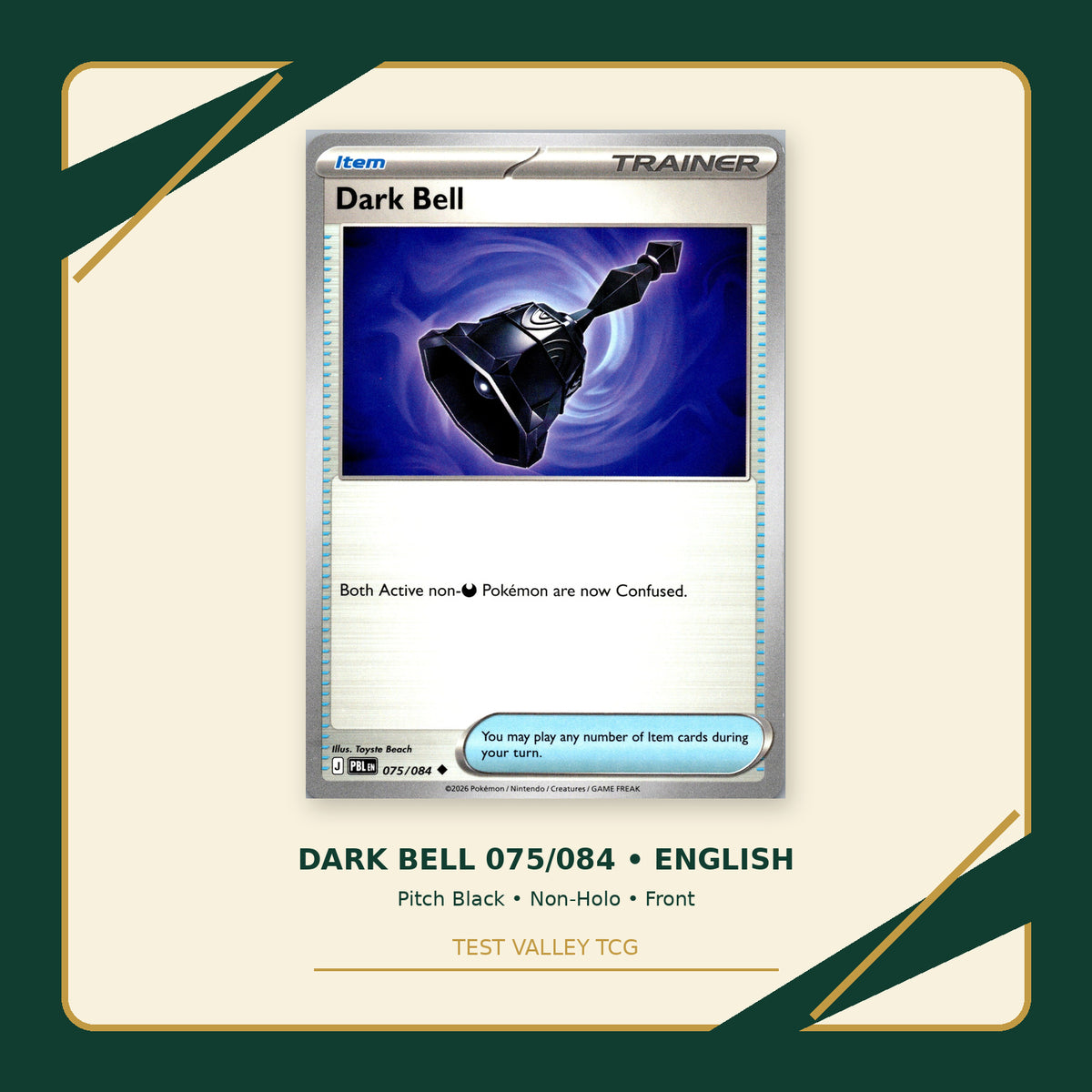 Dark Bell 075/084 - Pitch Black - Non-Holo - front