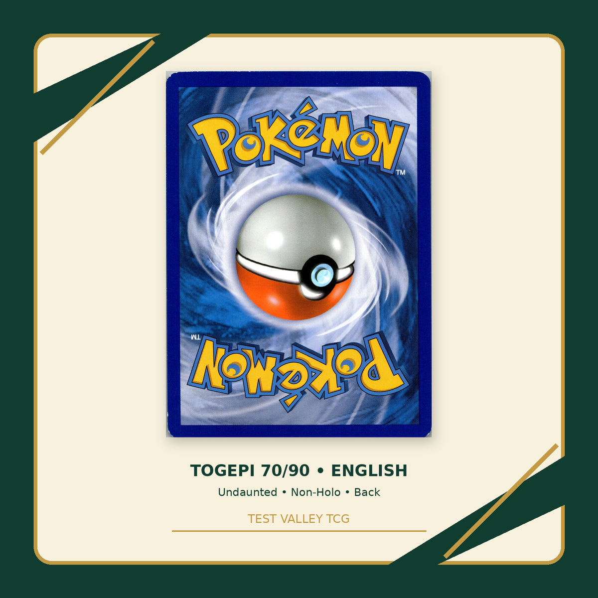 Togepi 70/90 - Undaunted - Non-Holo - back
