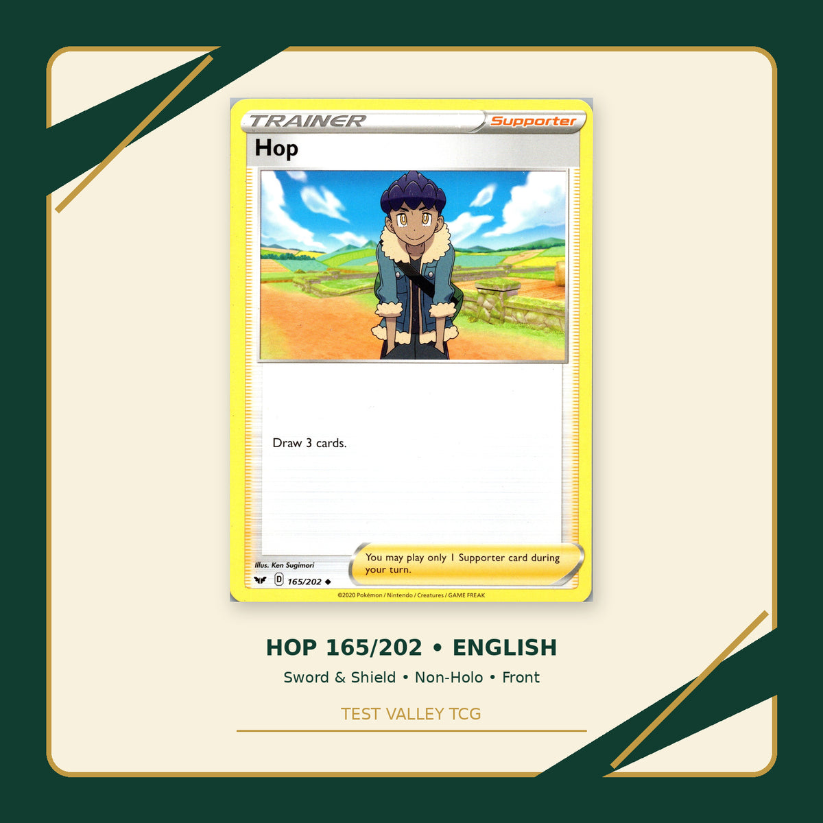 Hop 165/202 - Sword & Shield - Non-Holo - front