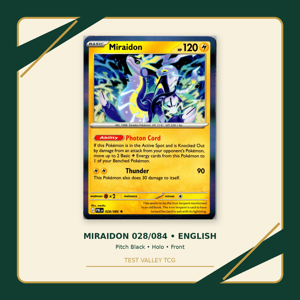 Miraidon 028/084 - Pitch Black - Holo - front