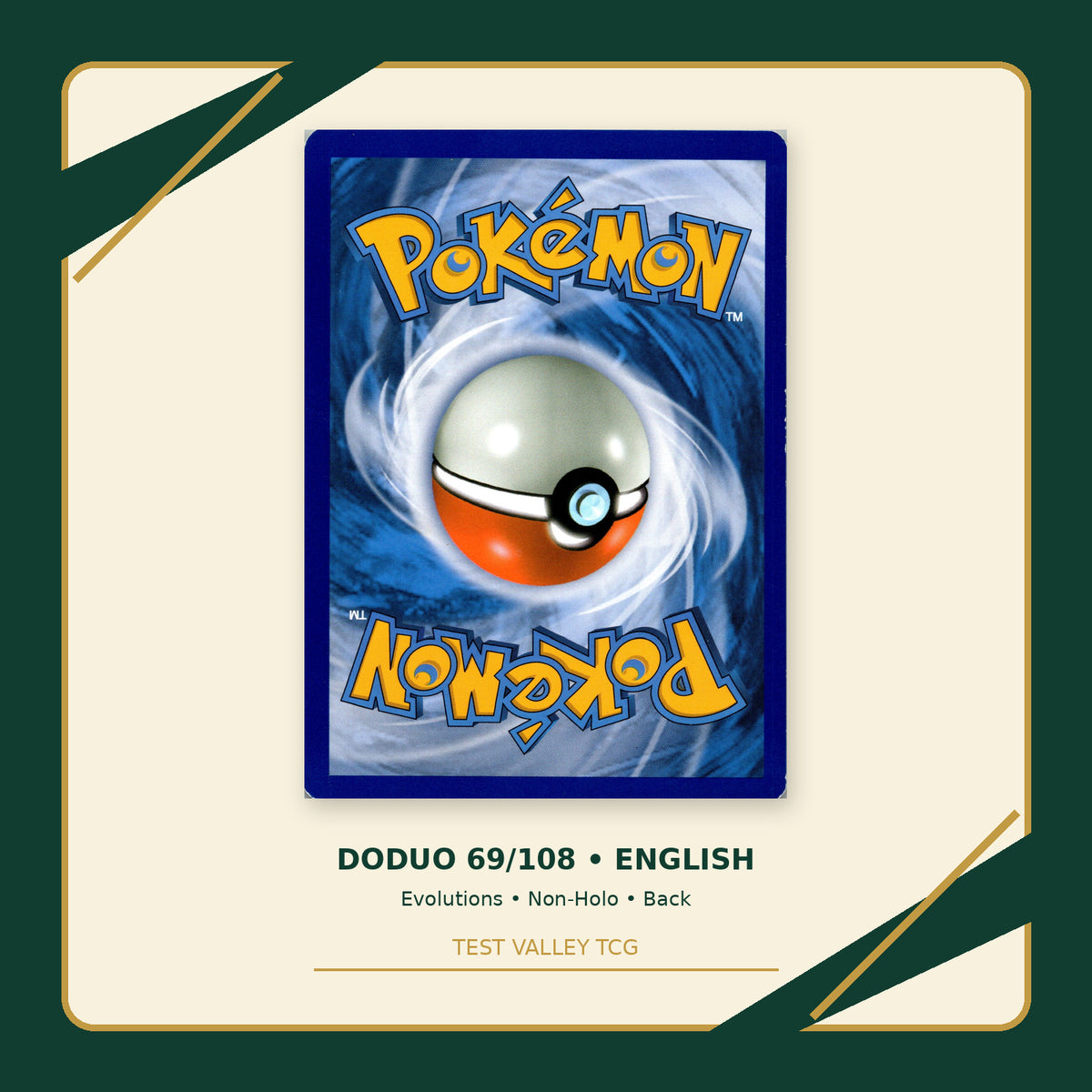 Doduo 69/108 - Evolutions - Non-Holo - back