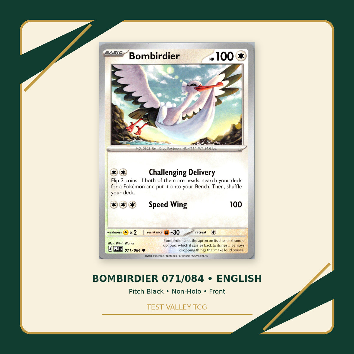 Bombirdier 071/084 - Pitch Black - Non-Holo - front