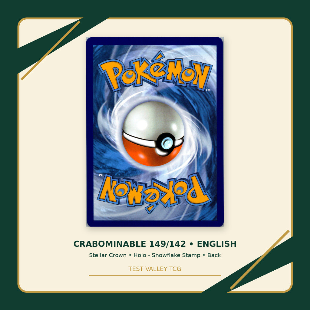 Crabominable 149/142 - Stellar Crown - Holo - Snowflake Stamp - back