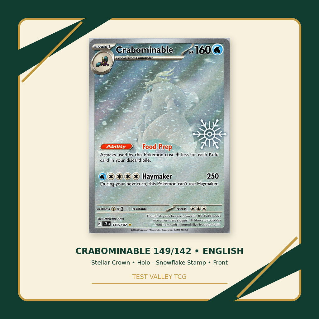 Crabominable 149/142 - Stellar Crown - Holo - Snowflake Stamp - front