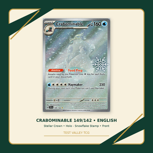 Crabominable 149/142 - Stellar Crown - Holo - Snowflake Stamp - front