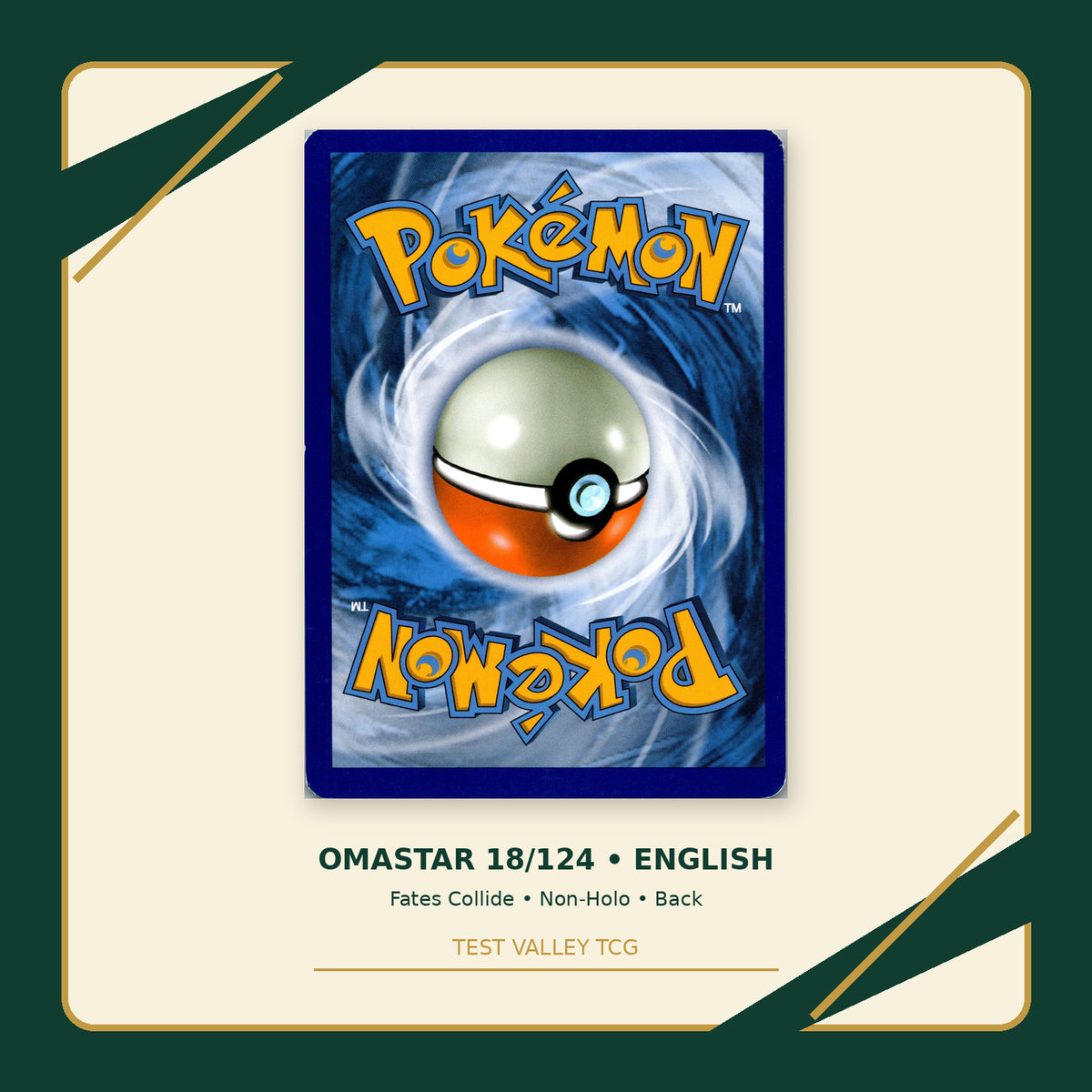 Omastar 18/124 - Fates Collide - Non-Holo - back
