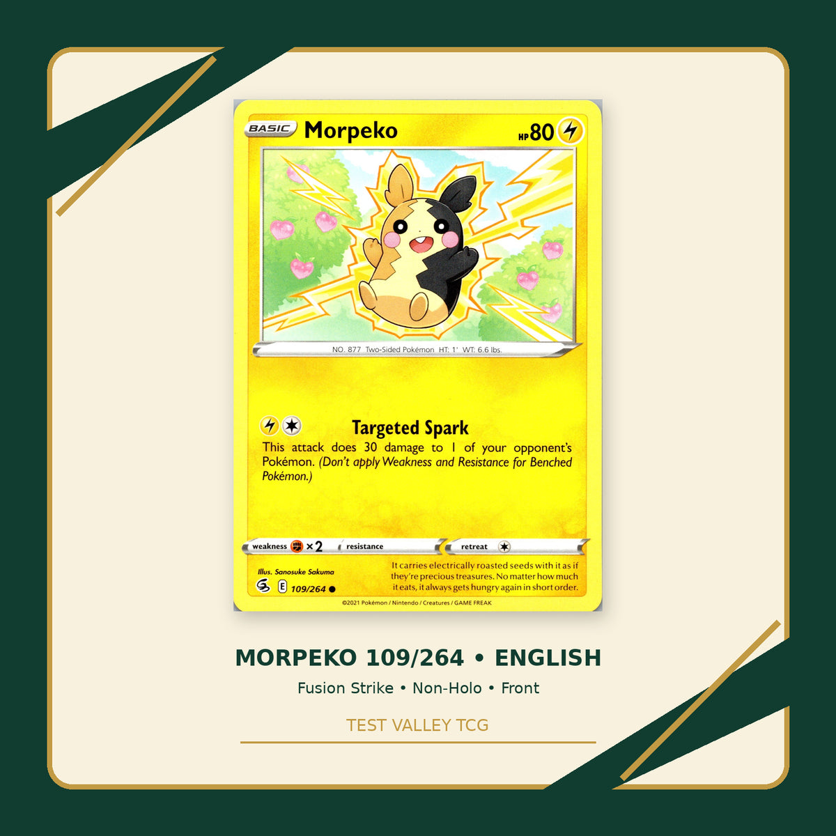 Morpeko 109/264 - Fusion Strike - Non-Holo - front