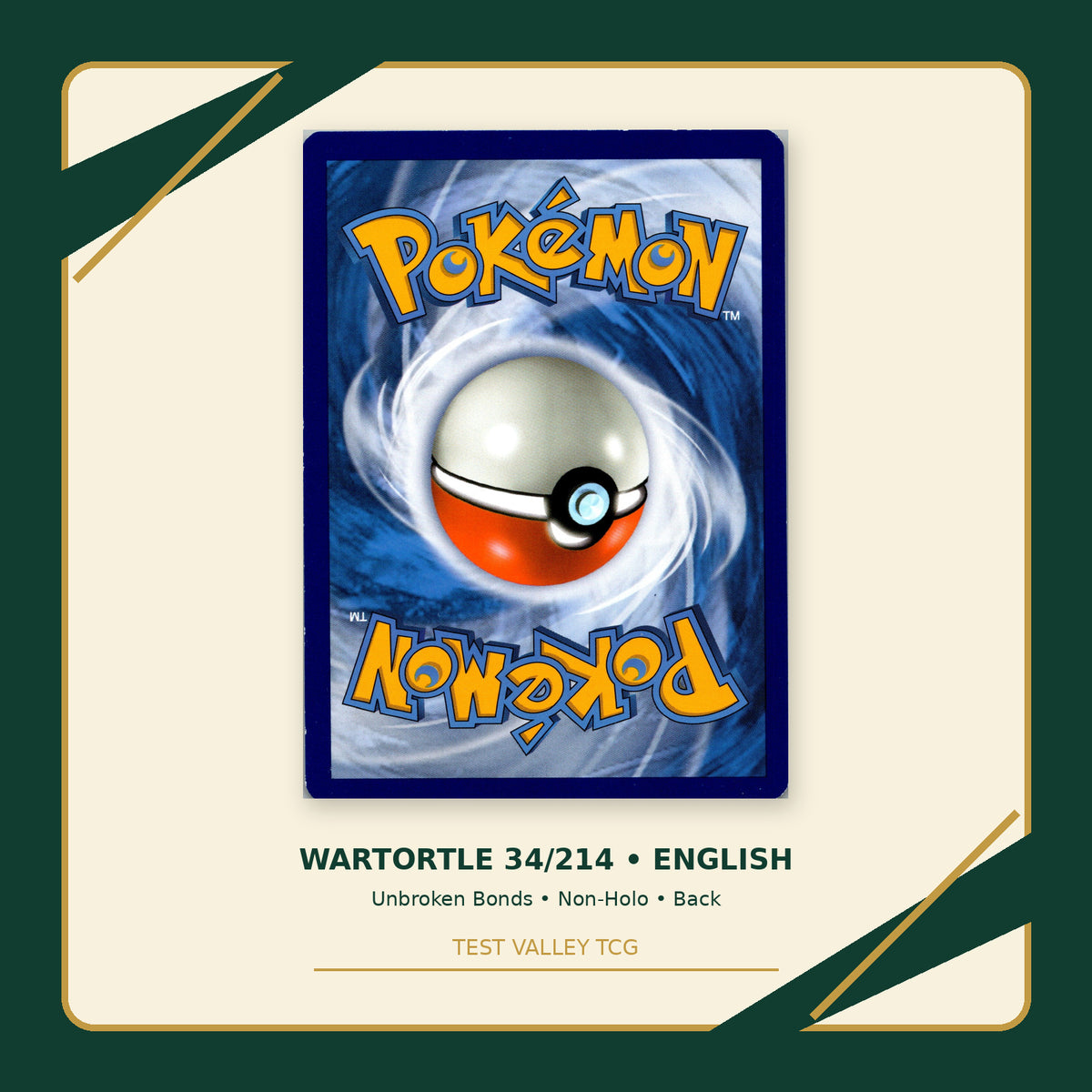 Wartortle 34/214 - Unbroken Bonds - Non-Holo - back