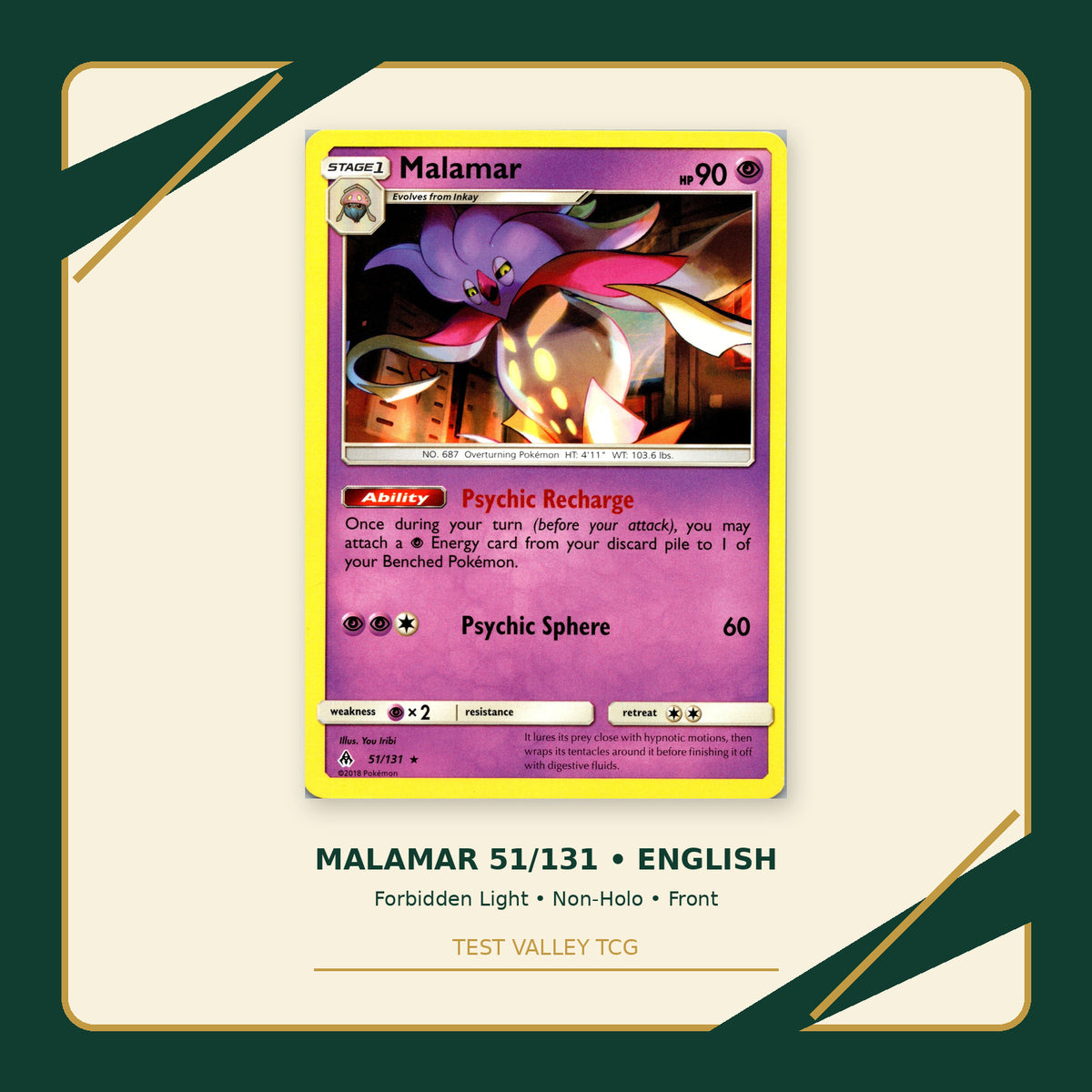 Malamar 51/131 - Forbidden Light - Non-Holo - front