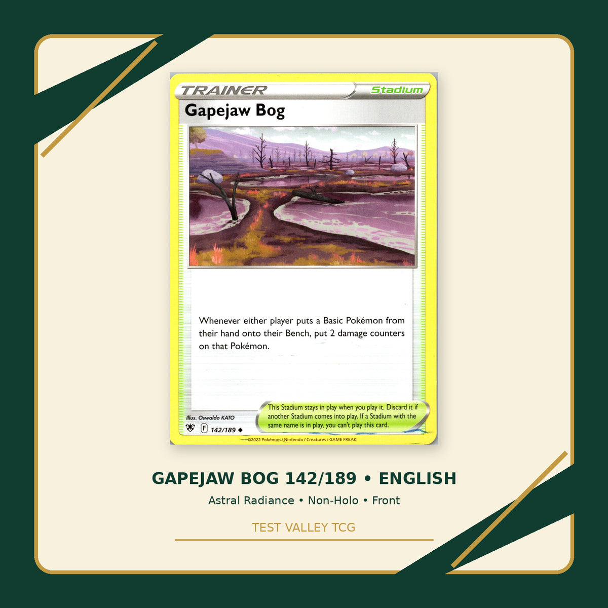 Gapejaw Bog 142/189 - Astral Radiance - Non-Holo - front