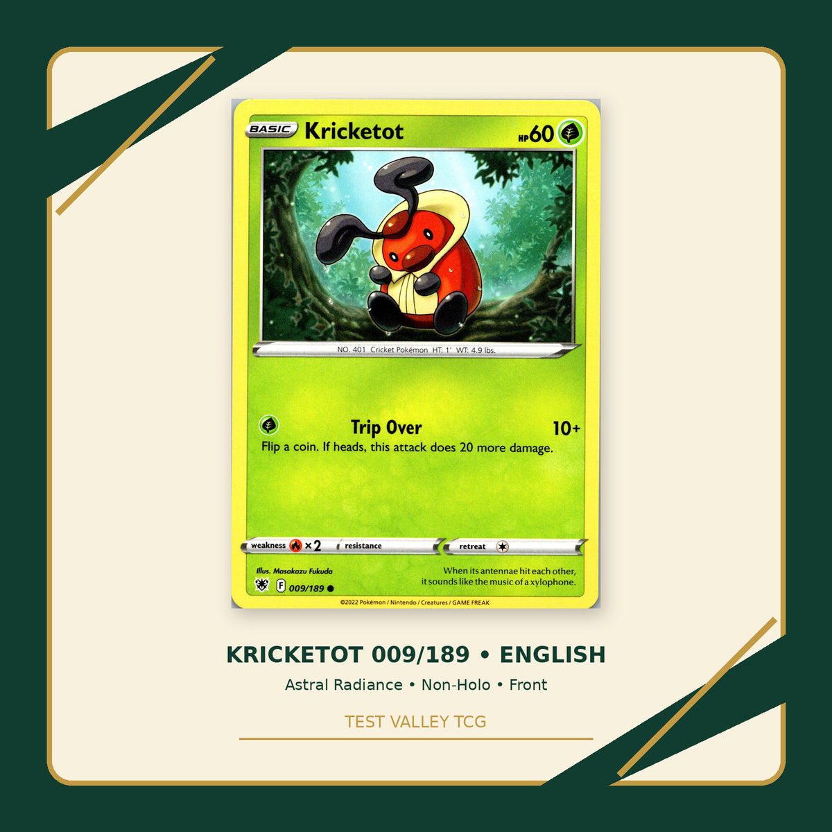 Kricketot 009/189 - Astral Radiance - Non-Holo - front