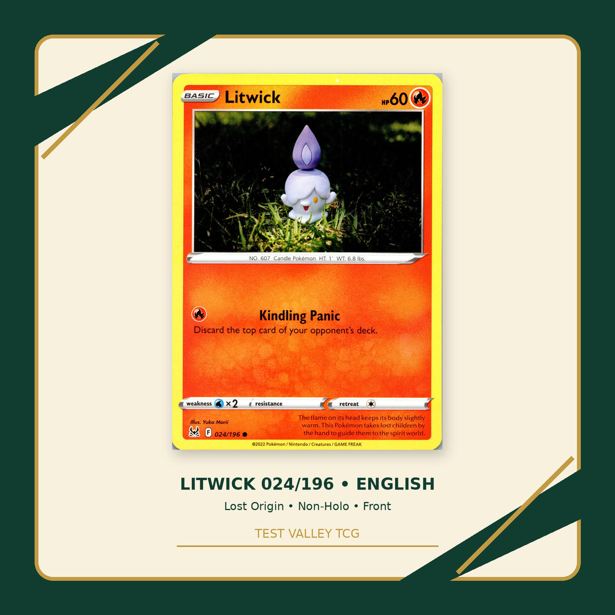 Litwick 024/196 - Lost Origin - Non-Holo - front