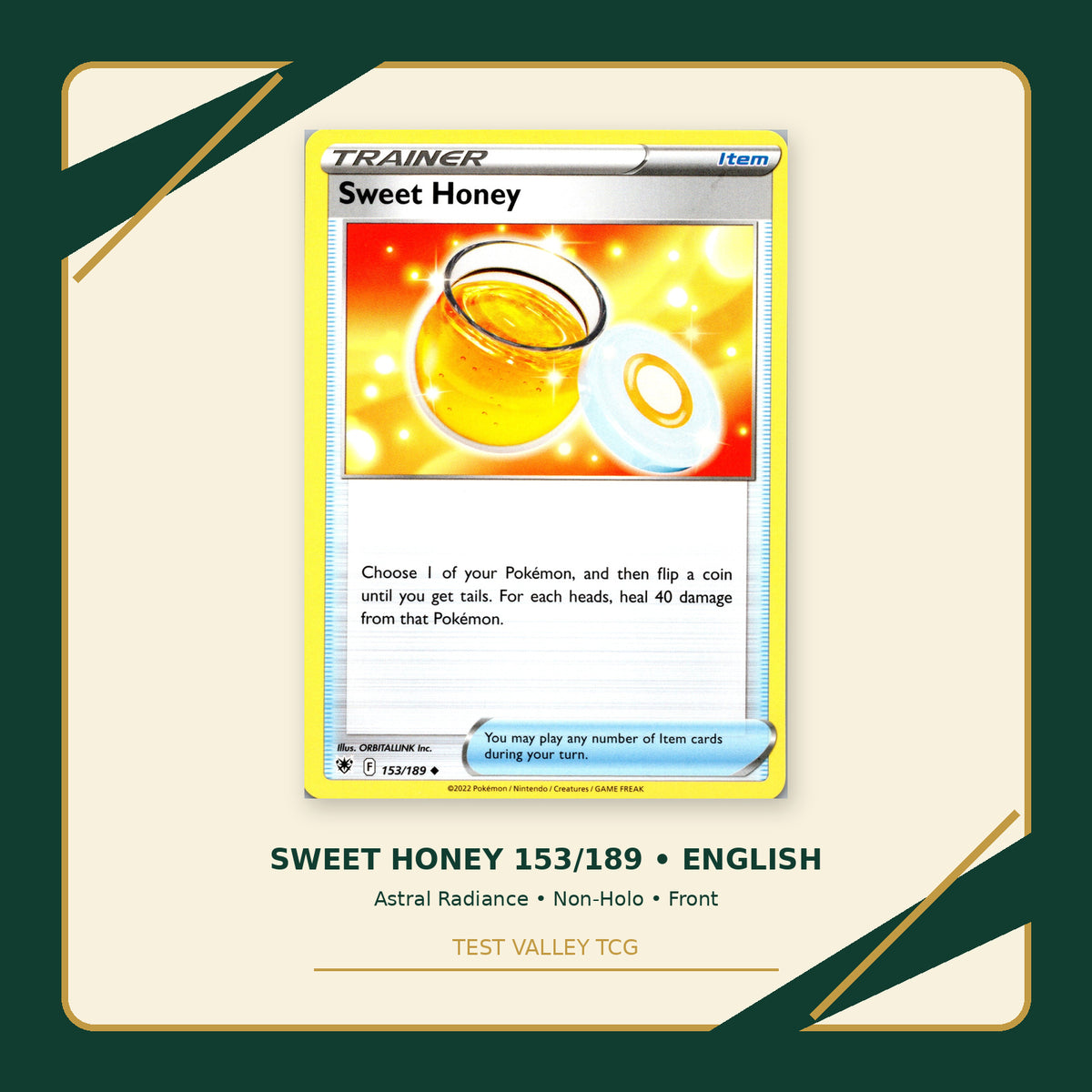 Sweet Honey 153/189 - Astral Radiance - Non-Holo - front