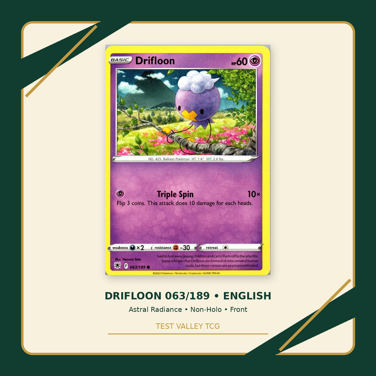Drifloon 063/189 - Astral Radiance - Non-Holo - front