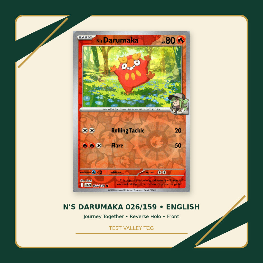 N's Darumaka 026/159 - Journey Together - Reverse Holo - front