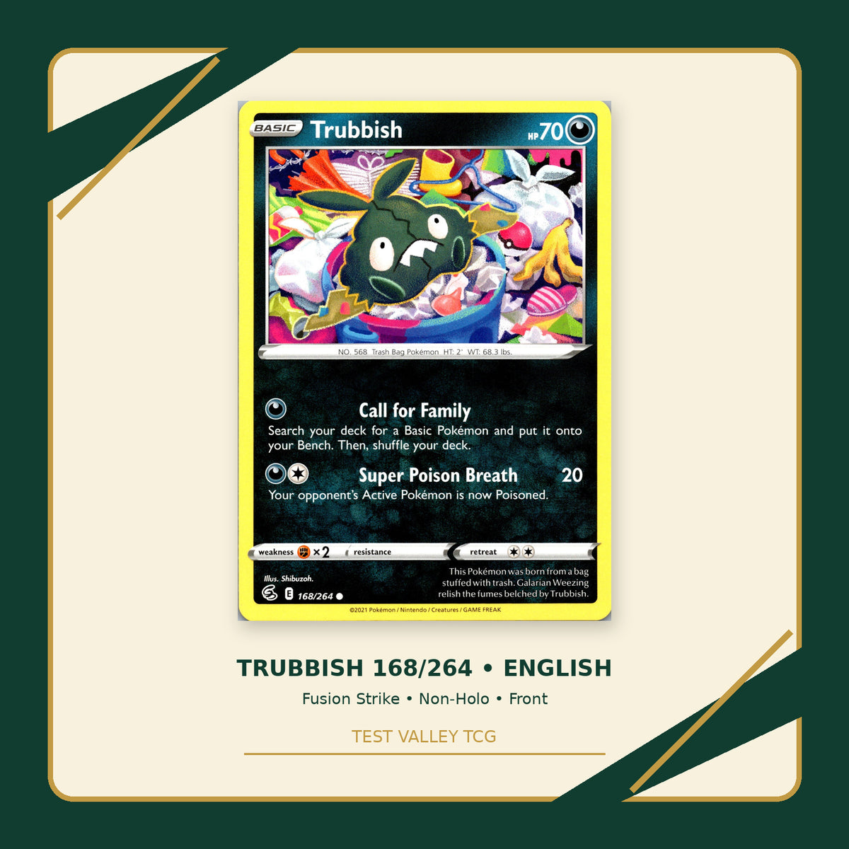 Trubbish 168/264 - Fusion Strike - Non-Holo - front