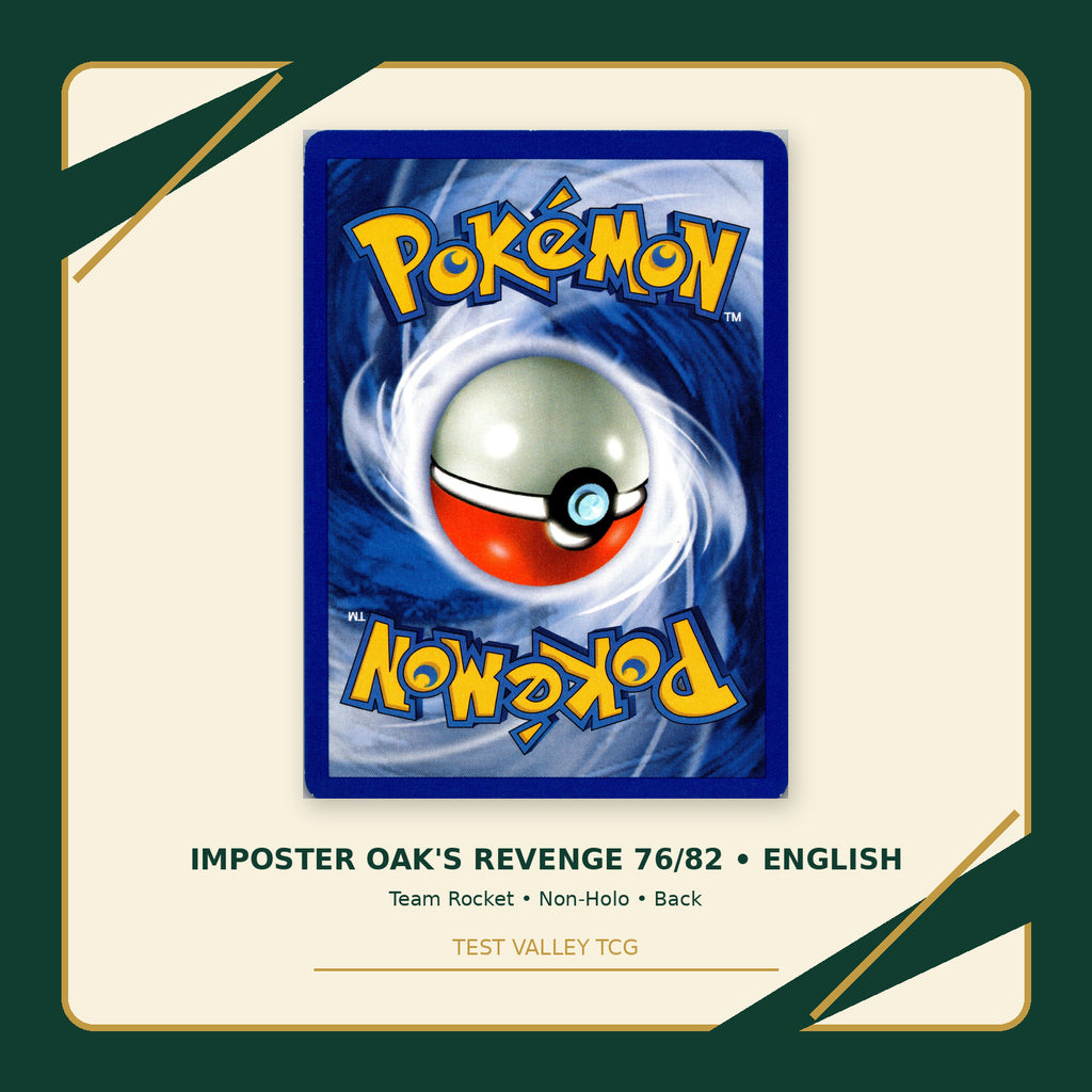 Imposter Oak's Revenge 76/82 - Team Rocket - Non-Holo - back