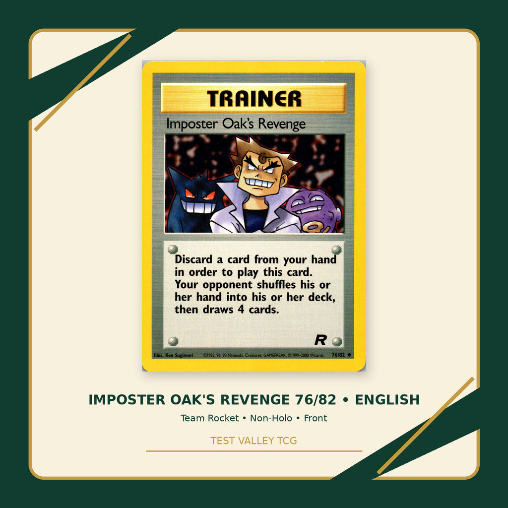 Imposter Oak's Revenge 76/82 - Team Rocket - Non-Holo - front