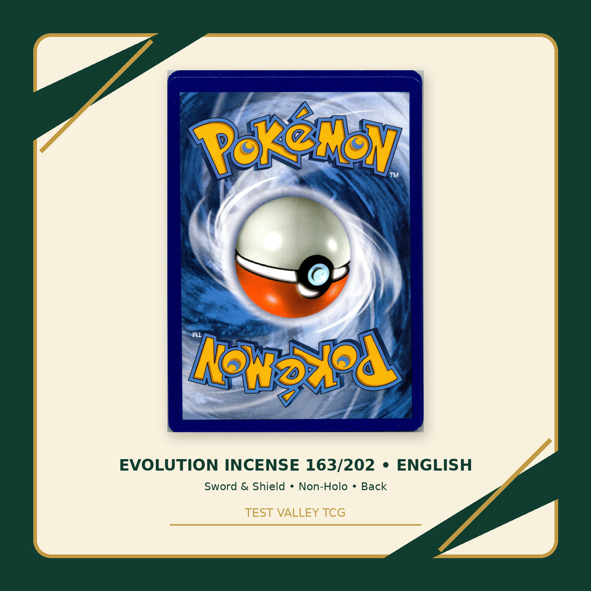 Evolution Incense 163/202 - Sword & Shield - Non-Holo - back