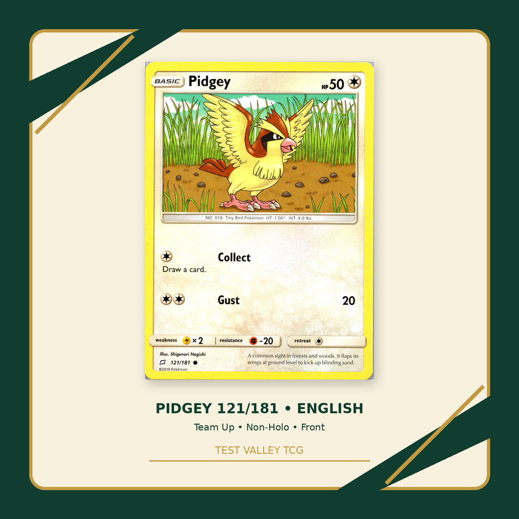 Pidgey 121/181 - Team Up - Non-Holo - front