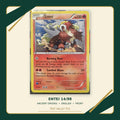 Entei 14/98 Ancient Origins Cosmos Holo English — front cropped photograph with Test Valley TCG frame