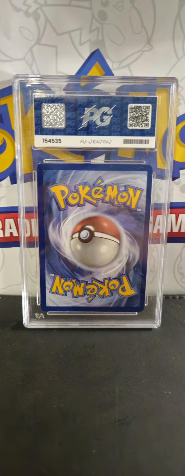 Mega Charizard X ex 013/094, English, PG Grading 10 GEM, certificate 154535, back of actual slab