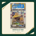 Snorlax GX SM05, English, ACE 5 EX, certificate 1285127, front of actual slab – cropped and straightened with Test Valley TCG frame
